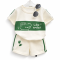Kids Two-Piece Crocodile Graphic Set